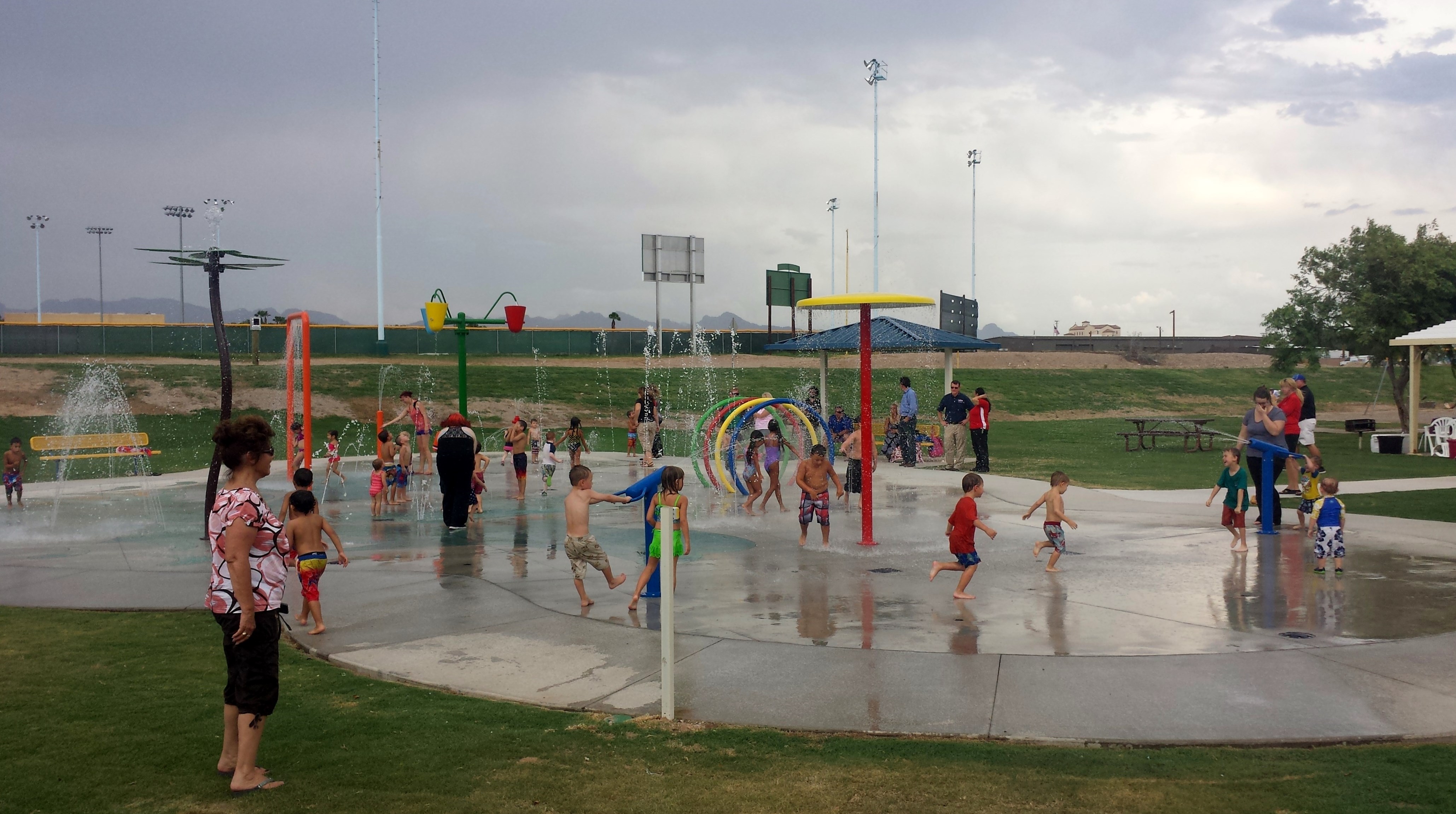 SPECTACULAR SPLASH PAD COMPLETED AT KEN FOVARGUE PARK BULLHEAD CITY