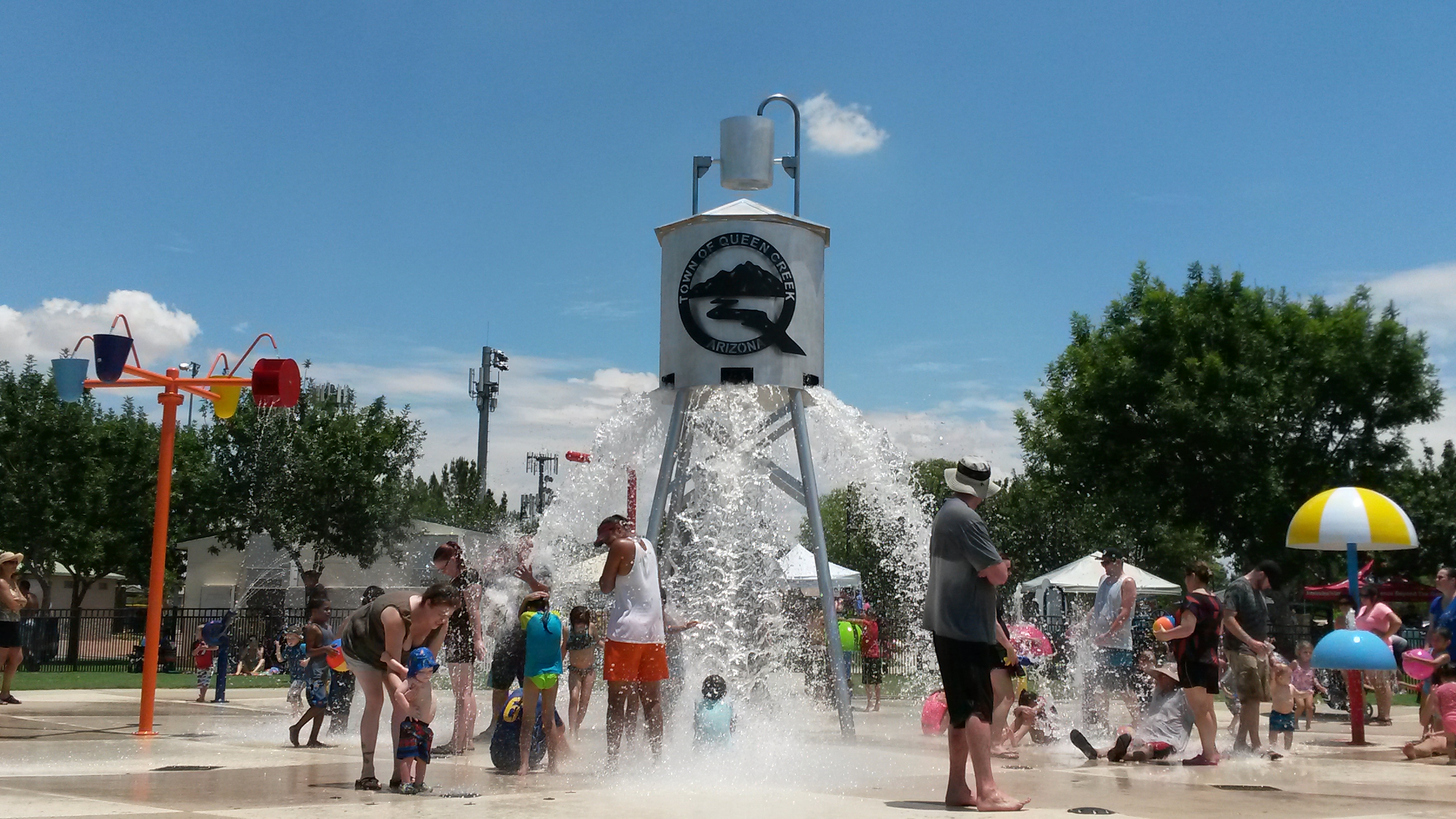 New Splash Pad in Queen Creek, AZ is Open! Founder's Park