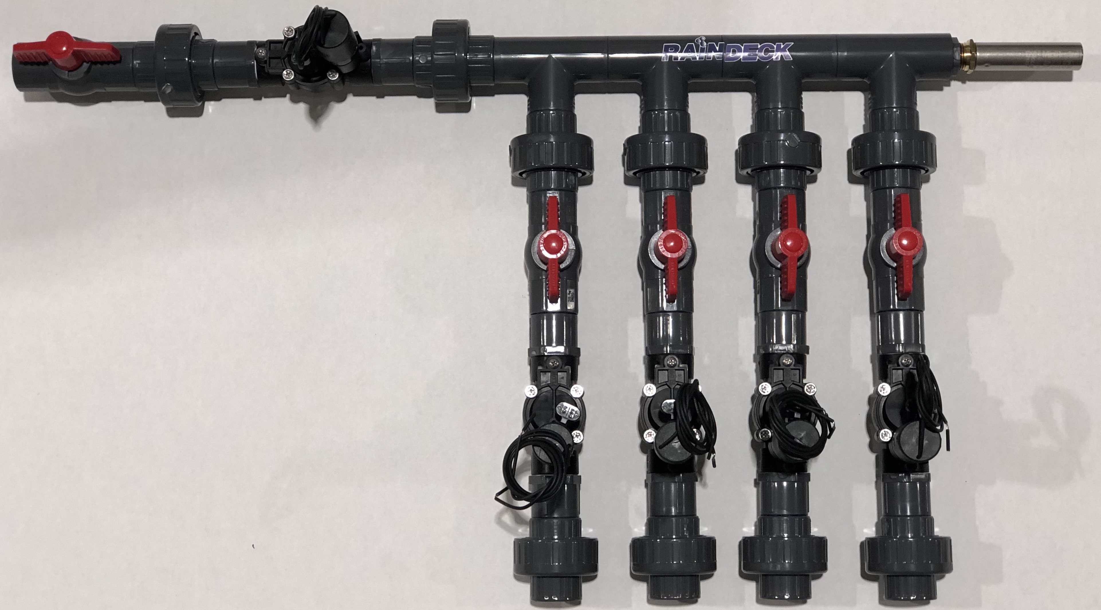 Rain Deck 4 Solenoid Freshwater Manifold w/ Master Solenoid